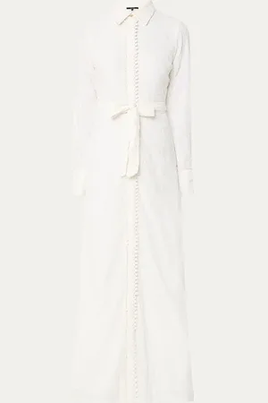 NIKKIE. Inda maxi blousejurk met broderie