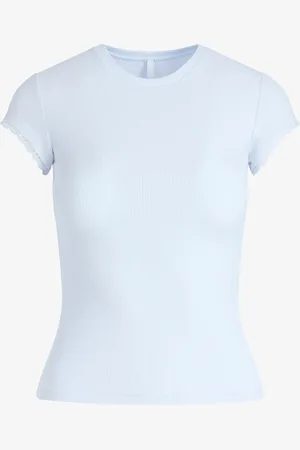 SKIMS Soft Lounge T-shirt met ribstructuur