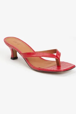Toral Rocio sandelette van leer met crocostructuur