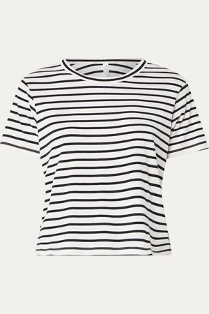 10 days T-shirt van biologisch katoen met streepprint