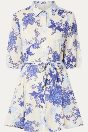 Fifth House Gerry mini blousejurk met strikceintuur en bloemenprint