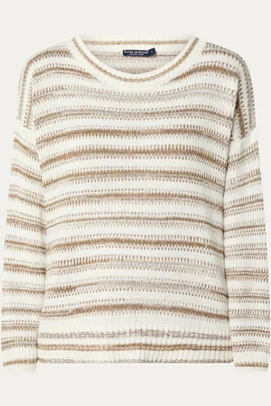 River Woods Fijngebreide trui met streepprint en lurex