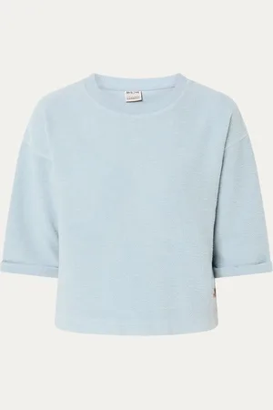 Moscow Josie sweater van badstof met logo