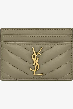 Saint Laurent Cassandre pasjeshouder van lamsleer