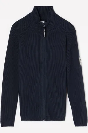 C.P. Company Grofgebreid vest met logo