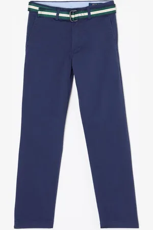 Ralph Lauren Bedford slim fit pantalon met ceintuur