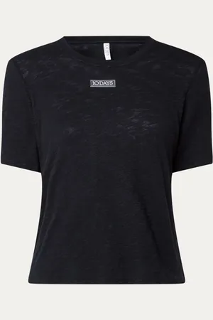 10 days T-shirt van biologisch katoen met logo
