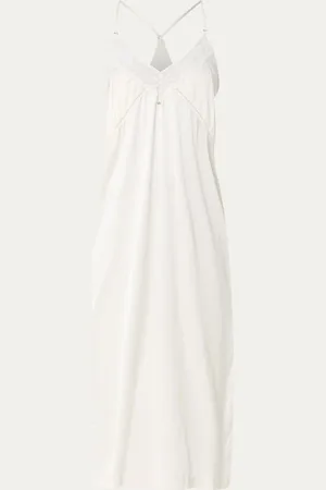 HUGO BOSS Infinite slipdress van satijn met kant