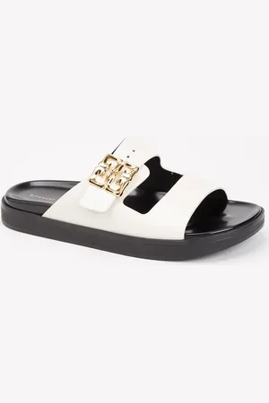 Givenchy 4G Dad sandaal van kalfsleer met lakfinish en logo