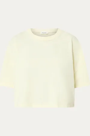 American Vintage Cropped T-shirt met ronde hals