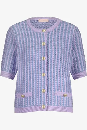 Studio Anneloes Chance ribgebreid vest met lurex