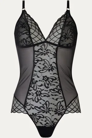 Marie Jo Aven body van mesh met borduring