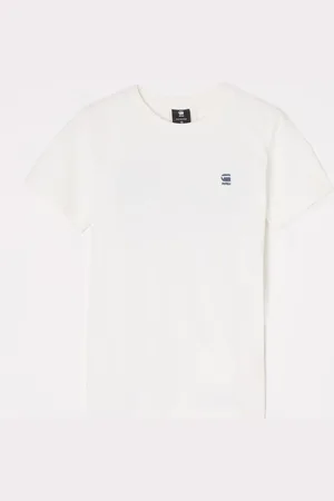G-Star Base T-shirt met logo- en backprint