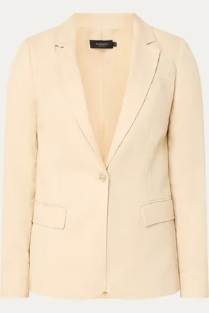Claudia Sträter Blazer in linnenblend met klepzakken