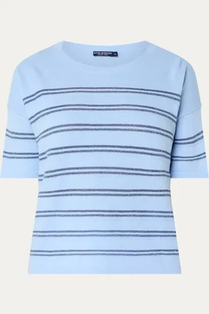River Woods Fijngebreide top met streepprint en lurex