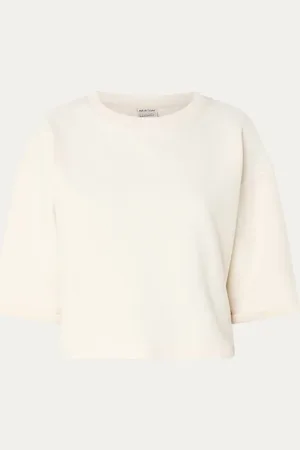 Moscow Josie sweater van badstof met logo