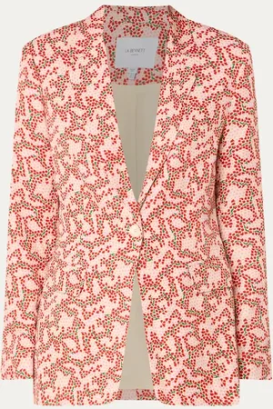 L.K. Bennett Rebecca blazer met print en klepzakken