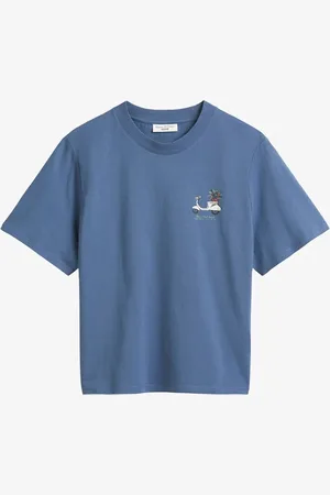 Marc O’ Polo T-shirt van biologisch katoen met logoborduring