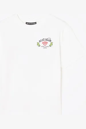 Black Bananas Crayon T-shirt met logo- en backprint