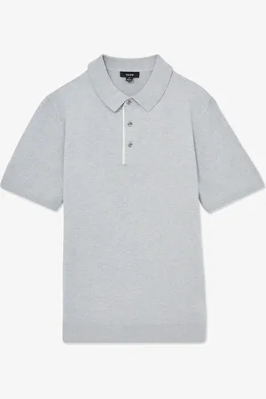 Reiss Finch regular fit polo met gemêleerd dessin