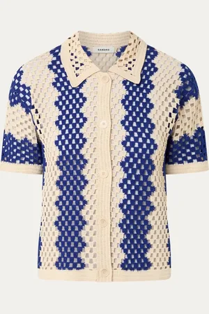 Sandro Blouse met opengewerkt dessin
