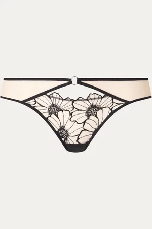 Chantelle Slip met mesh en borduring