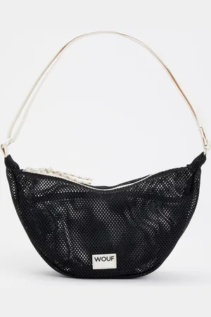 WOUF Onyx crossbodytas van mesh met logo