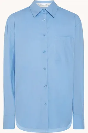 The Frankie Shop Lui oversized blouse met borstzak