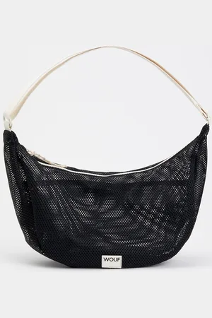 WOUF Onyx Large crossbodytas van mesh met logo
