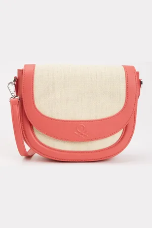 Benetton Crossbodytas met verstelbare schouderriem en logo