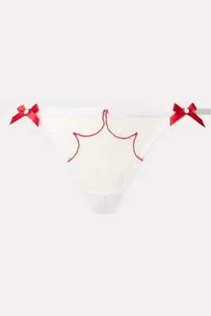 Agent Provocateur Lorna string van mesh met borduring