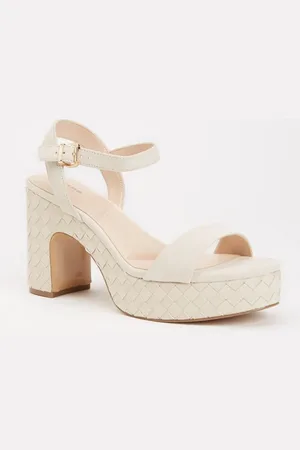 Dune Monotone sandalette van suède