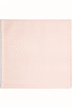 VALENTINO GARAVANI Toute la V sjaal in zijdeblend met jacquard dessin 140 x 140 cm