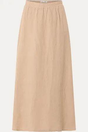 Bellamy Ize midi rok van linnen