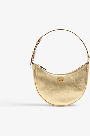 VALENTINO GARAVANI VLogo Signature Mini schoudertas van kalfsleer met metallic finish