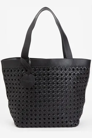 Ilse Jacobsen Braided shopper van leer