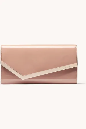 Jimmy Choo Emmie clutch van lakleer met afneembare schouderriem