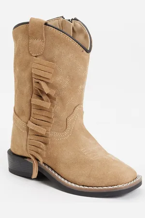 Bootstock Ruffle cowboylaars van suède