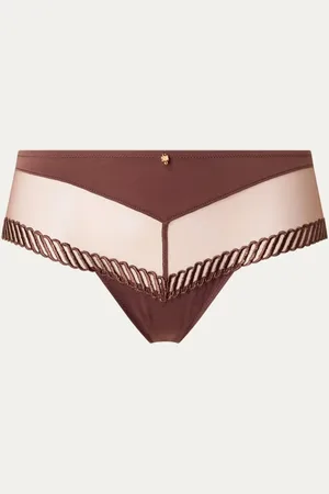 Aubade Sheer Emotion shorty met mesh en borduring