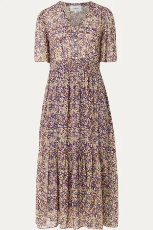 Bash Lariol midi tuniekjurk met bloemenprint