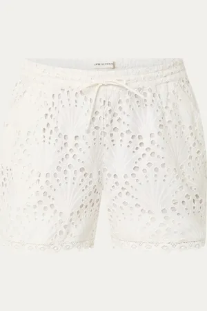 Sofie Schnoor Nina high waist straight fit korte broek met broderie