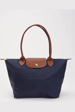 Longchamp Le Pliage Original schoudertas M met leren details