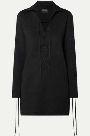 Zadig & Voltaire Listya mini jurk met lurex en rijgdetail