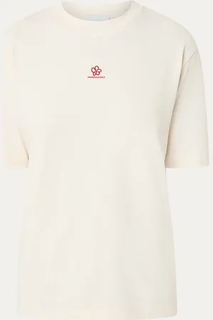 Armedangels Tarjaa T-shirt in biologische katoenblend met logoborduring