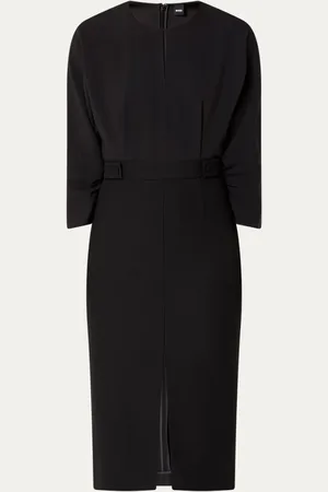 HUGO BOSS Ditela midi jurk met vleermuismouw
