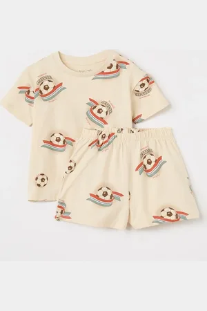 Konges Sløjd T-shirt met broek van biologisch katoen in set