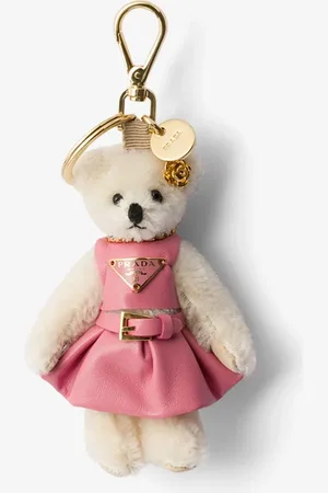 Prada Teddy tasbedel met leren details