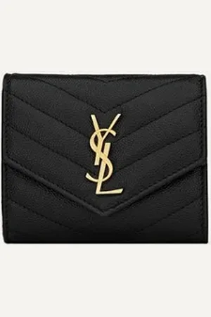 Saint Laurent Cassandre Matelasse portemonnee van kalfsleer
