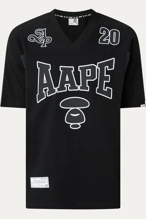 AAPE T-shirt met logo- en backprint