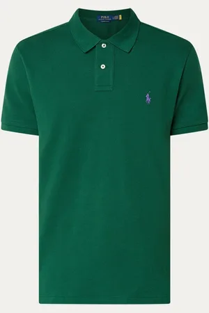 Ralph Lauren Custom slim fit polo van piqué katoen